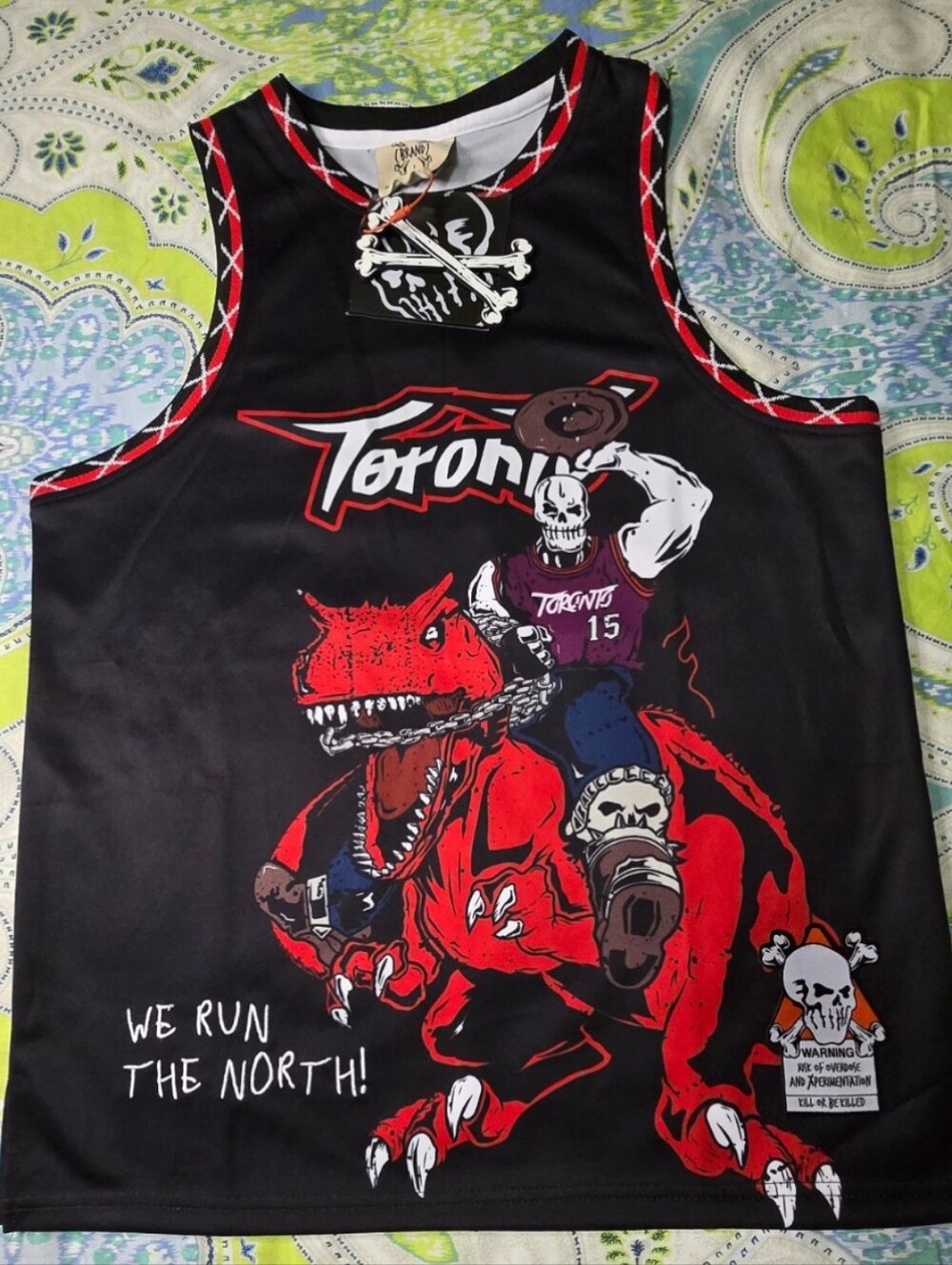 Toronto Raptors Vince Carter #15 Boys Youth Large Jersey NWT Brand X